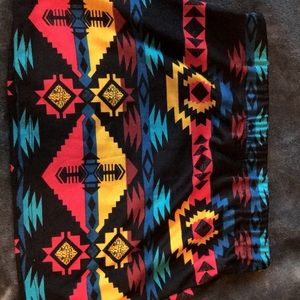 Tribal mini bodycon skirt